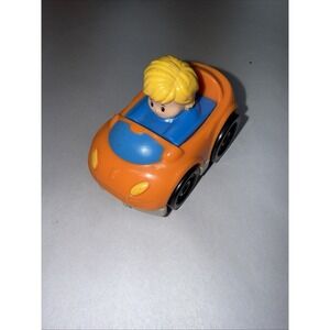 Little People Fisher Price Mattel Wheelies Boy Car Toy Orange 2016